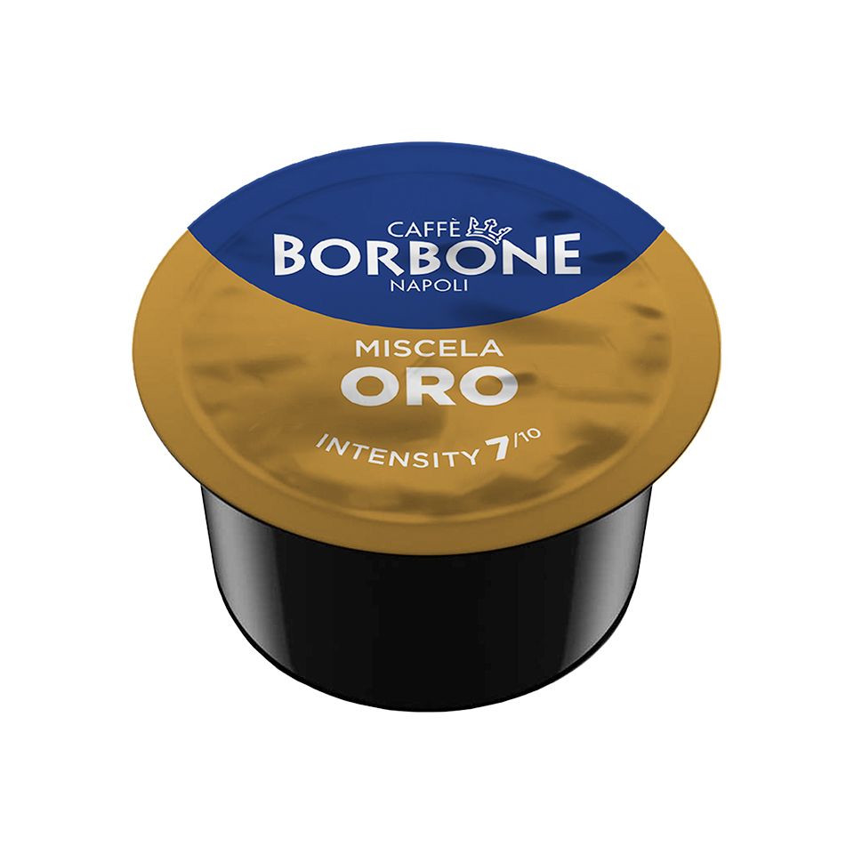 Immagine di 100 Capsule Caffè Borbone Miscela ORO compatibili Lavazza Blue e In Black