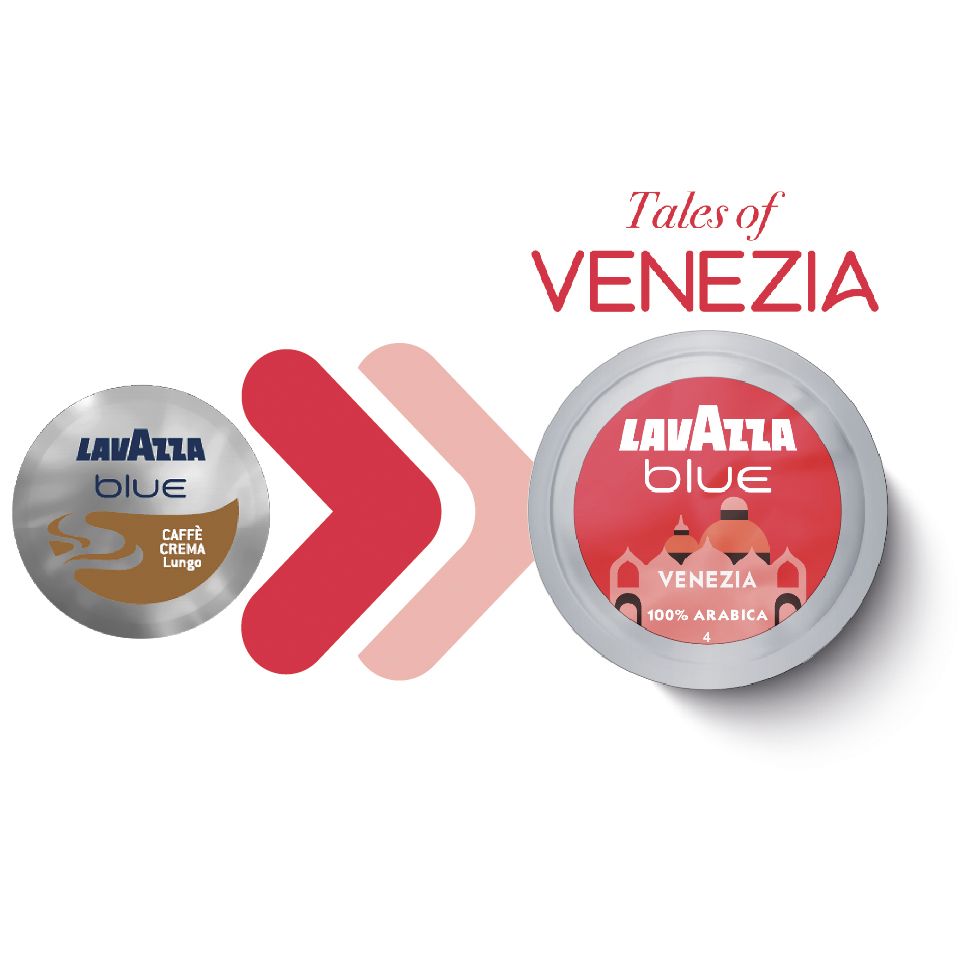 Immagine di 100 Capsule Lavazza Blue Crema Lungo (ex crema dolce)