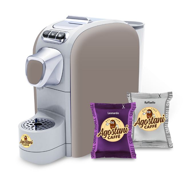 Offerta: Macchina Agostani Small Cup Sabbia + 200 capsule Caffè Agostani linea Small