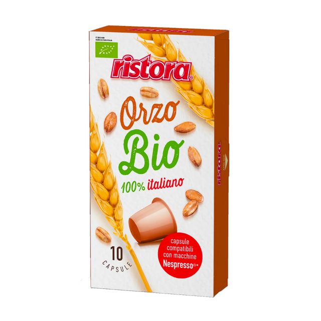 10 capsule Orzo Biologico Ristora compatibile Nespresso