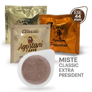 150 Cialde Caffè Agostani MISTE formato 44mm ESE compatibili MOKONA