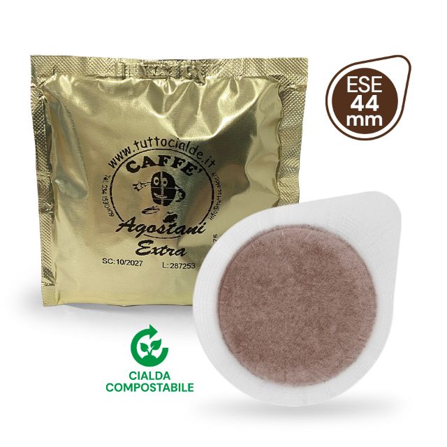 150 Cialde Caffè Agostani Extra formato 44mm ESE compatibili MOKONA