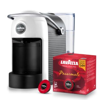 Offerta: Macchina caffè JOLIE Bianca + 216 Caps Lavazza A Modo Mio Passionale con Spedizione Gratis