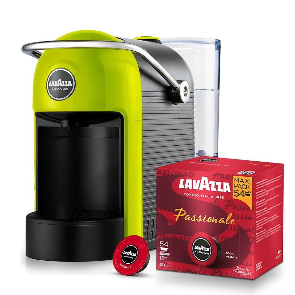 Immagine di Offerta: Macchina caffè JOLIE Lime + 216 Caps Lavazza A Modo Mio Passionale con Spedizione Gratis