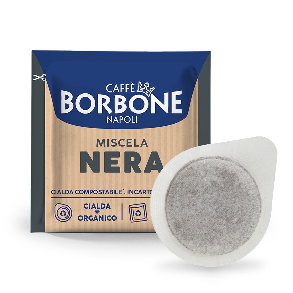 150 Cialde caffè Borbone miscela NERA filtrocarta 44 mm ESE