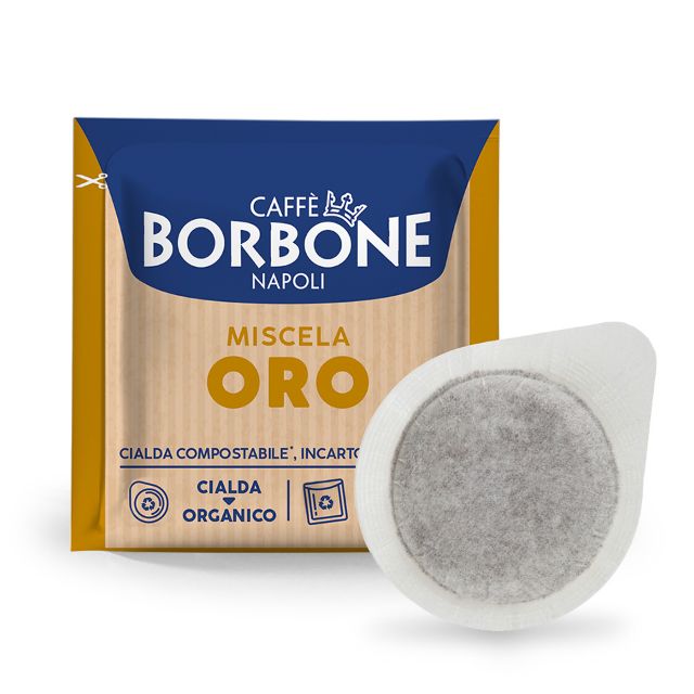 150 Cialde filtrocarta caffè Borbone miscela ORO 44 mm ESE