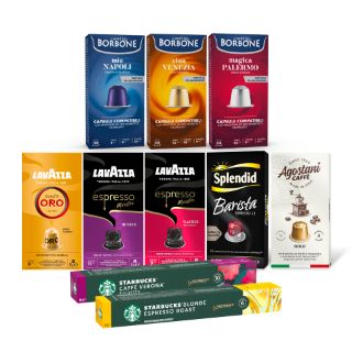 MIX ALLUMINIO 160 capsule in alluminio compatibili Nespresso