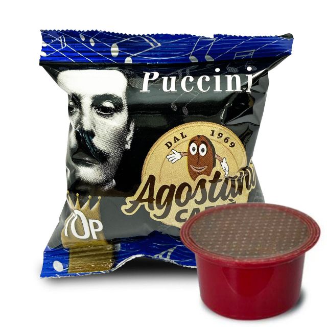 50 Capsule caffè Agostani Puccini compatibile macchine Lavazza BLUE e Lavazza In Black