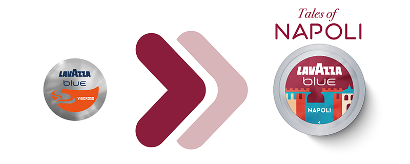 La capsula Vigoroso non esiste più. Lavazza consiglia di provare la nuova miscela Tales Of Napoli.
