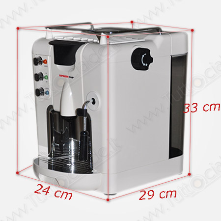 Macchina caffè TERMOZETA WHITE per sistema a cialde Espresso Cap Macchina caffè TERMOZETA WHITE per sistema a cialde Espresso Cap