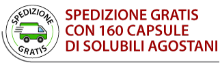 Spedizione Gratis con 160 capsule Solubili Agostani