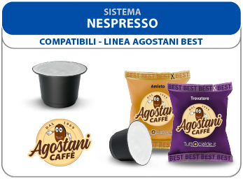 Visualizza i prodotti della categoria Cialde e Capsule compatibili Nespresso: Caffè Agostani