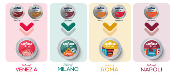  capsule Lavazza Blue Tales of Italy consigliate
