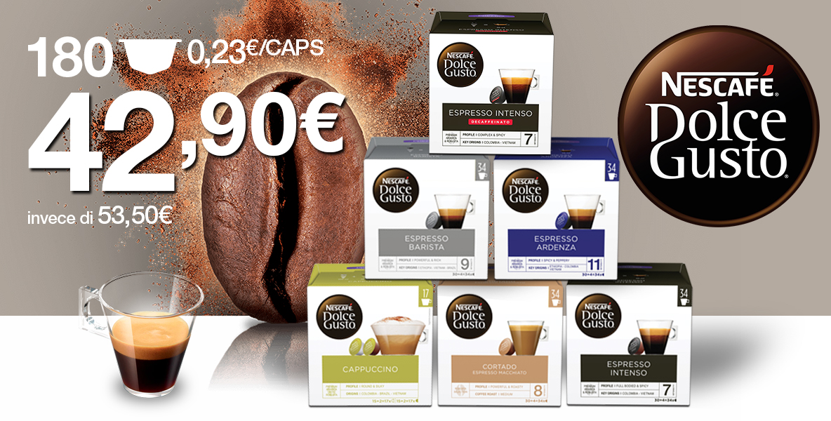 Capsule originali e compatibili Nescafé Dolce Gusto Capsule originali e compatibili Nescafé Dolce Gusto
