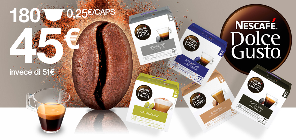 Capsule originali e compatibili Nescafé Dolce Gusto Capsule originali e compatibili Nescafé Dolce Gusto