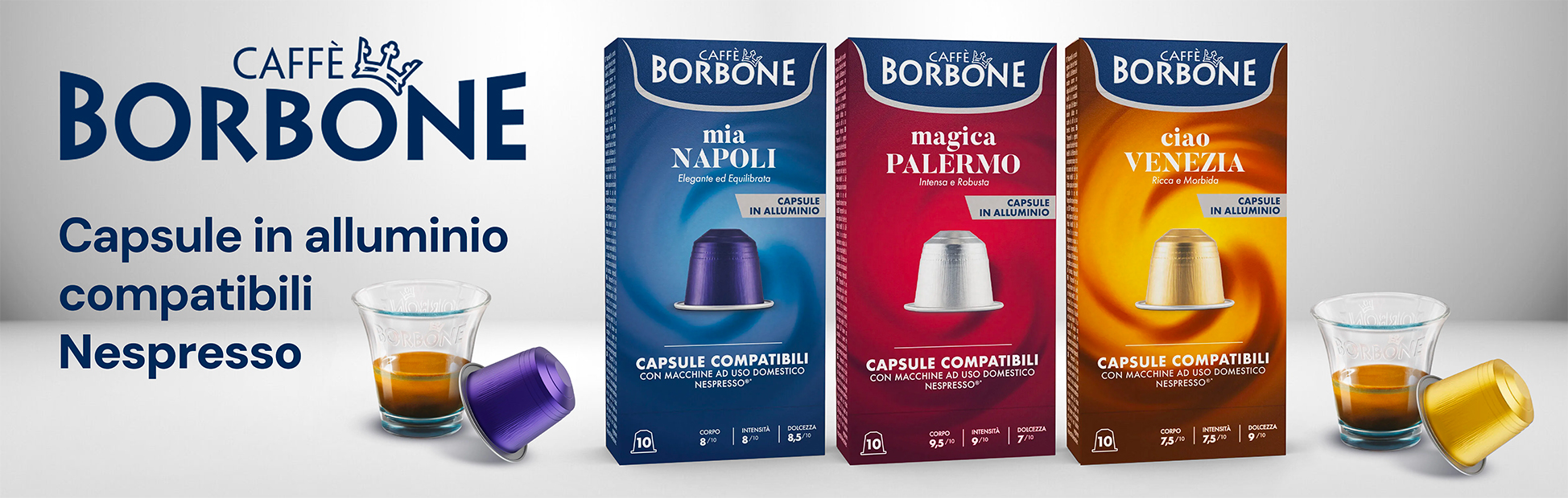 Capsule in alluminio Caffè Borbone compatibili Nespresso Capsule in alluminio Caffè Borbone compatibili Nespresso