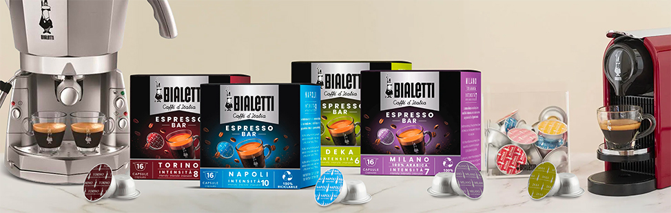 Capsule e cialde caffè Bialetti Mokespresso Capsule e cialde caffè Bialetti Mokespresso