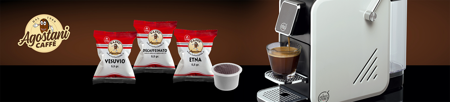 Capsule caffè Agostani compatibili Aroma Vero Alex