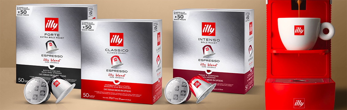 cialde capsule Illy compatibili Nespresso