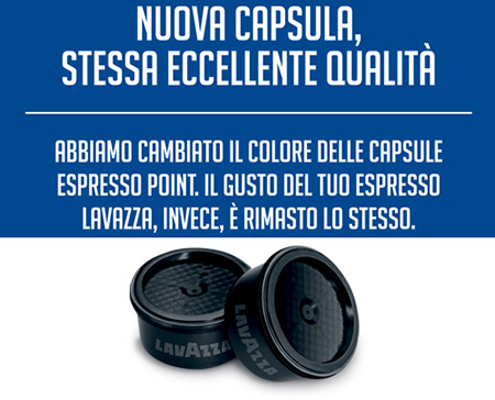 nuova capsule nera lavazza espresso point